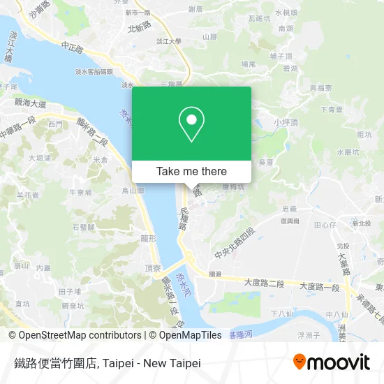 鐵路便當竹圍店地圖