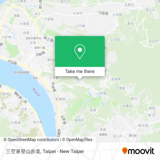 三空泉登山步道 map