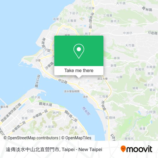 遠傳淡水中山北直營門市地圖