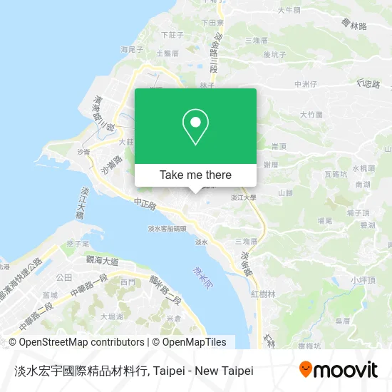 淡水宏宇國際精品材料行 map