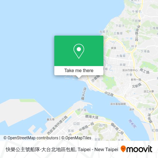 快樂公主號船隊-大台北地區包船 map