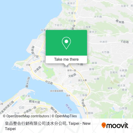 皇品整合行銷有限公司淡水分公司 map