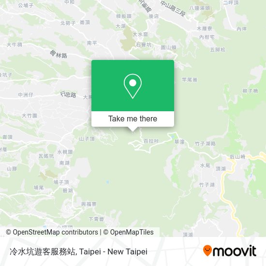 冷水坑遊客服務站地圖