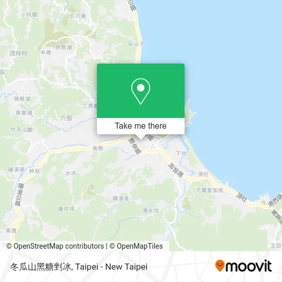 冬瓜山黑糖剉冰地圖