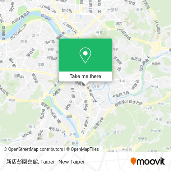 新店彭園會館 map