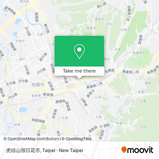 虎頭山假日花市 map