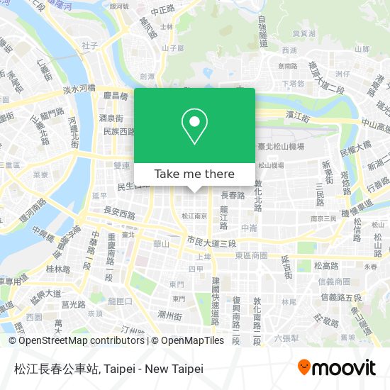 松江長春公車站 map