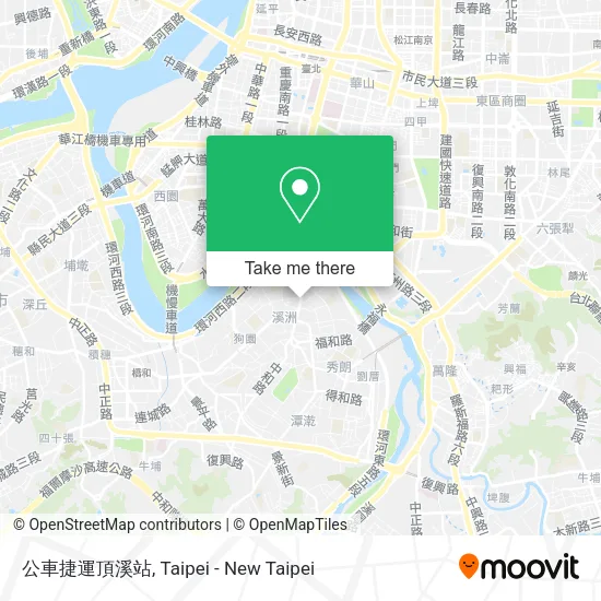 公車捷運頂溪站地圖