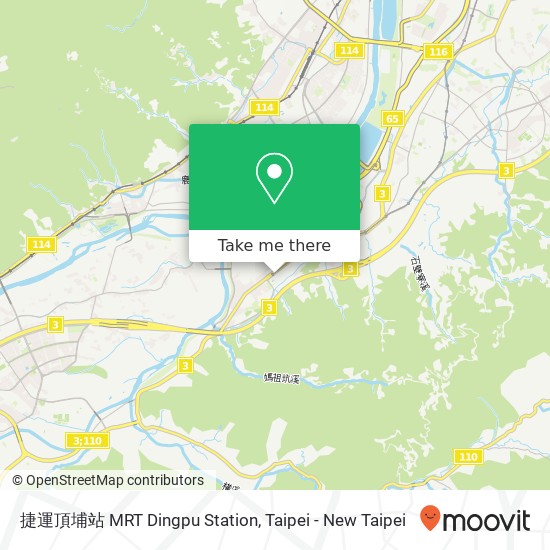 捷運頂埔站 MRT Dingpu Station map