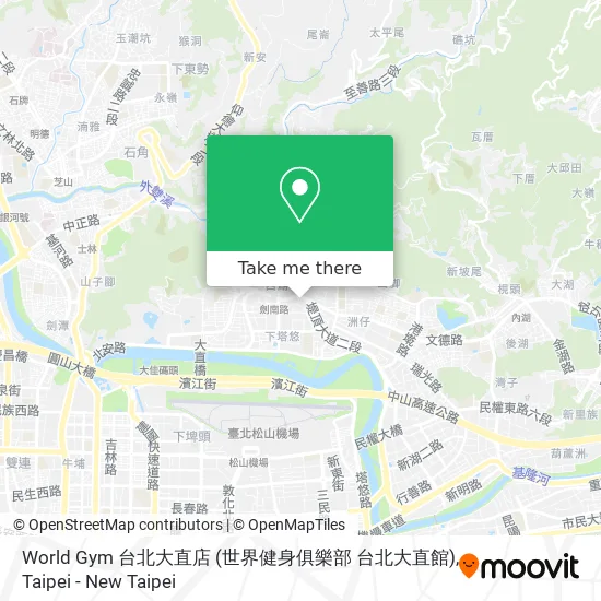 World Gym 台北大直店 (世界健身俱樂部 台北大直館) map