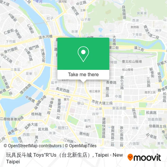 玩具反斗城 Toys"R"Us（台北新生店）地圖