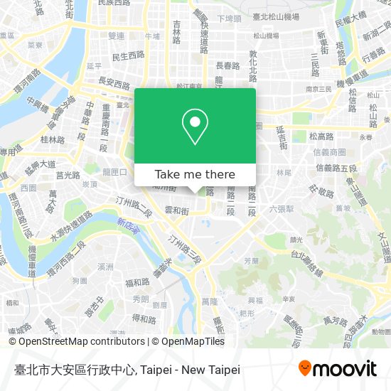 臺北市大安區行政中心 map