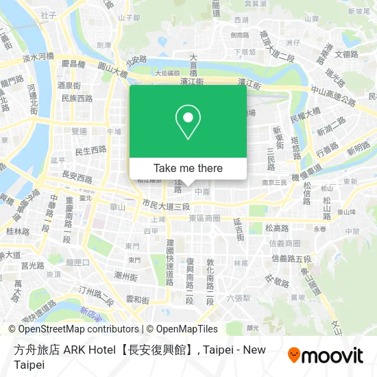 方舟旅店 ARK Hotel【長安復興館】地圖