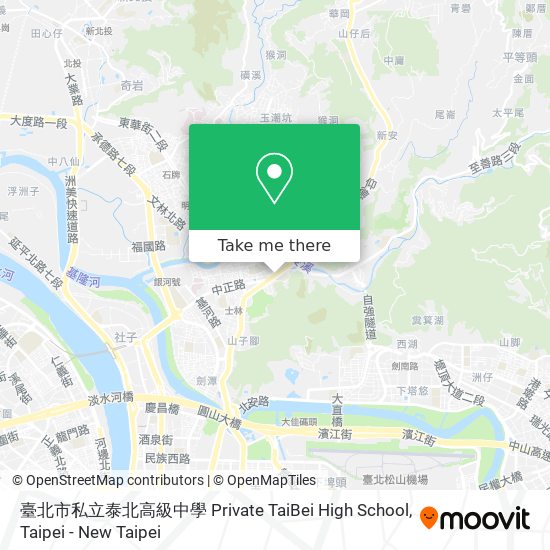 臺北市私立泰北高級中學 Private TaiBei High School map