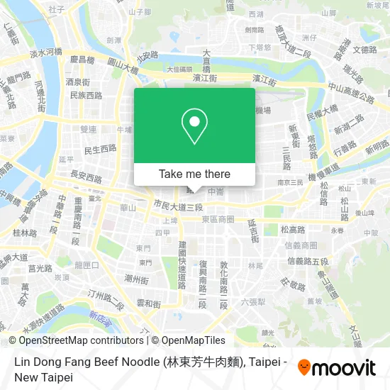 Lin Dong Fang Beef Noodle (林東芳牛肉麵) map