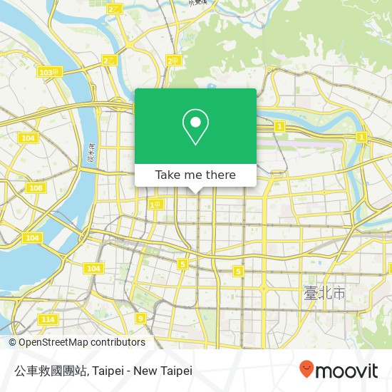 公車救國團站 map