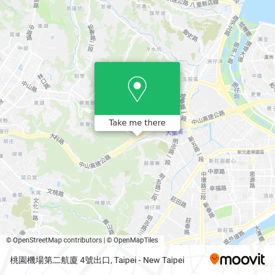 桃園機場第二航廈 4號出口 map