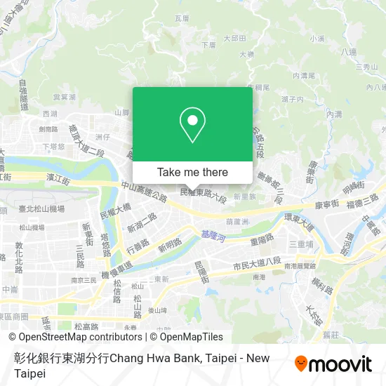 彰化銀行東湖分行Chang Hwa Bank地圖