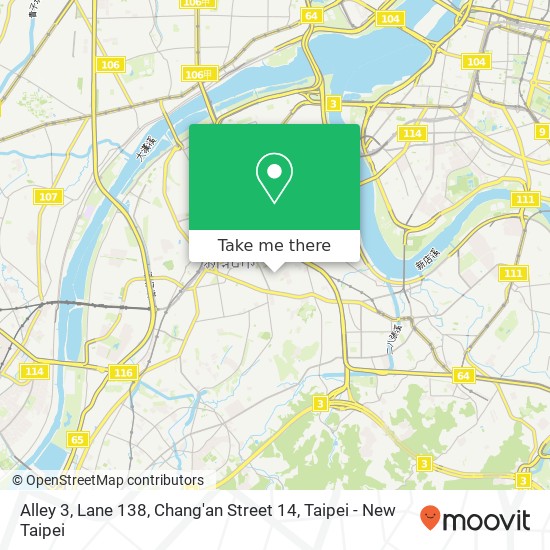 Alley 3, Lane 138, Chang'an Street 14 map
