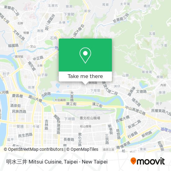 明水三井 Mitsui Cuisine map
