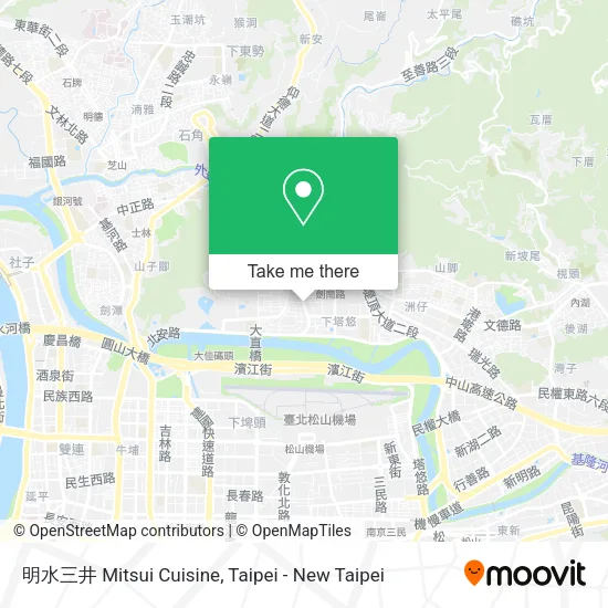 明水三井 Mitsui Cuisine map