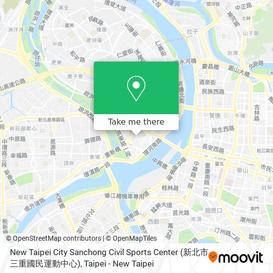 New Taipei City Sanchong Civil Sports Center (新北市三重國民運動中心) map