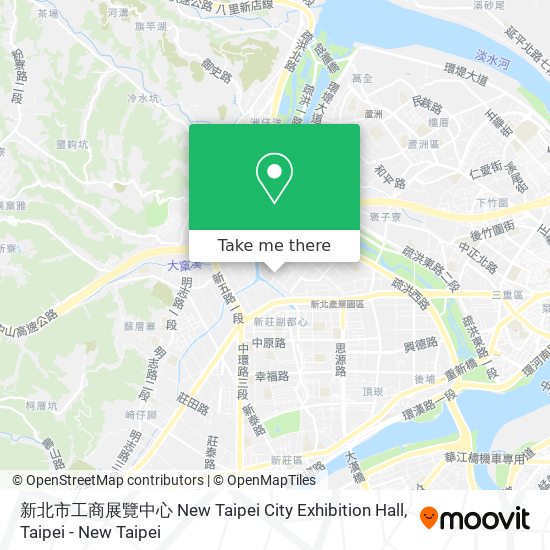 新北市工商展覽中心 New Taipei City Exhibition Hall map