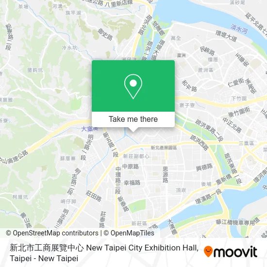 新北市工商展覽中心 New Taipei City Exhibition Hall map