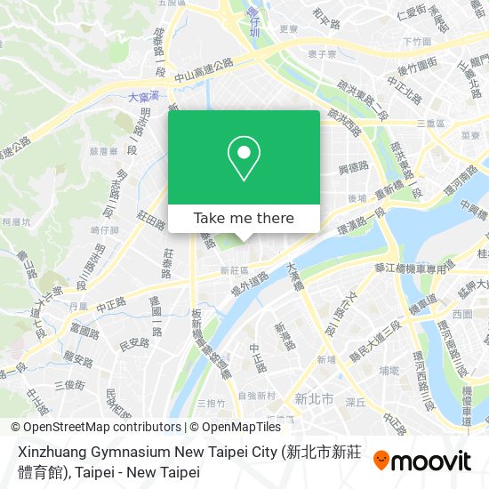Xinzhuang Gymnasium New Taipei City (新北市新莊體育館) map