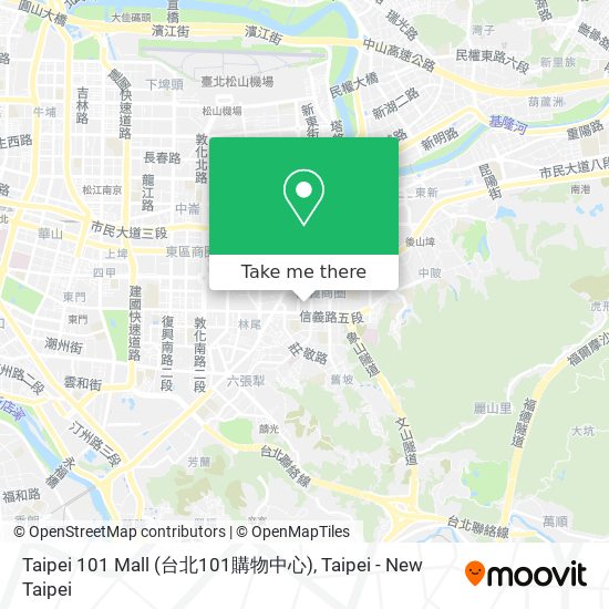 Taipei 101 Mall (台北101購物中心)地圖