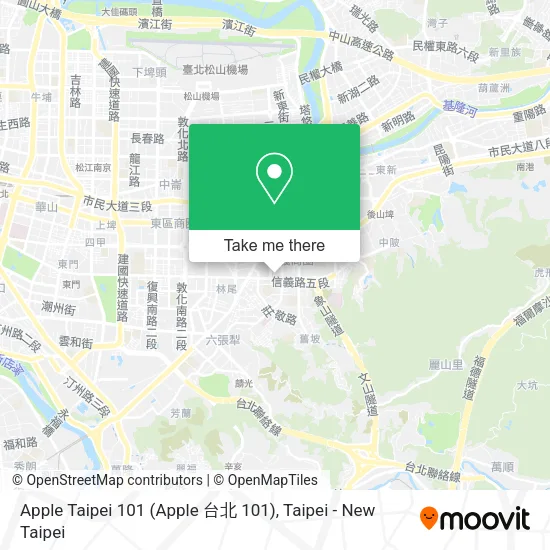 Apple Taipei 101 (Apple 台北 101)地圖