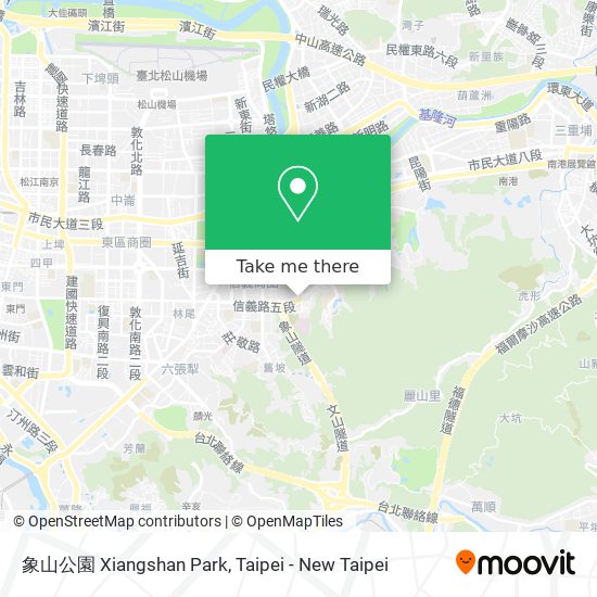 象山公園 Xiangshan Park map