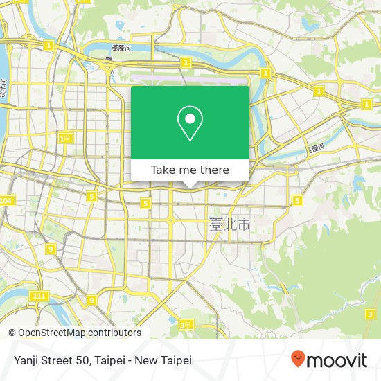 Yanji Street 50 map