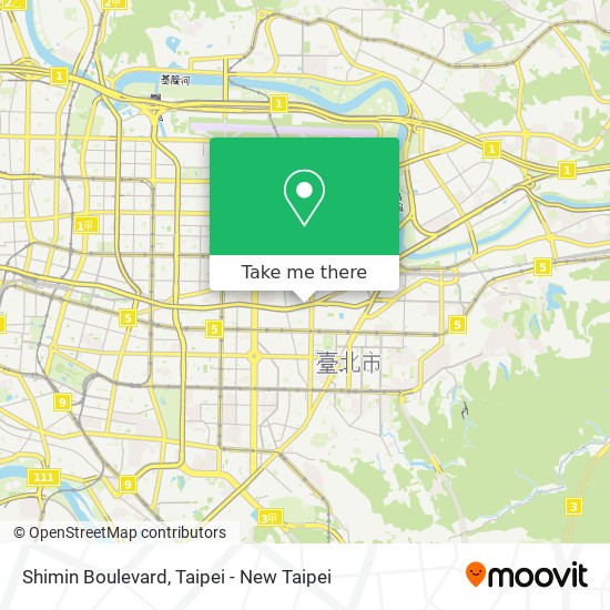 Shimin Boulevard map