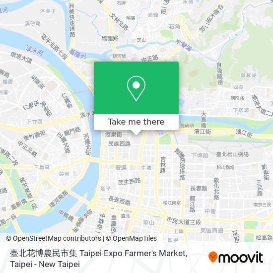 臺北花博農民市集 Taipei Expo Farmer's Market map