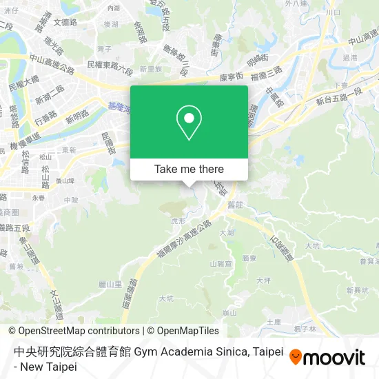 中央研究院綜合體育館 Gym Academia Sinica map