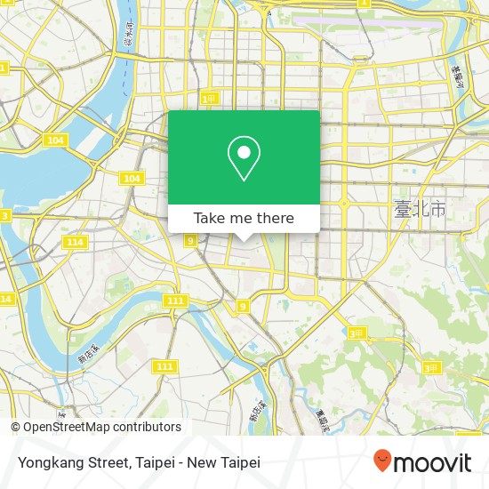 Yongkang Street map
