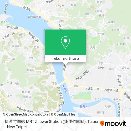 捷運竹圍站 MRT Zhuwei Station map