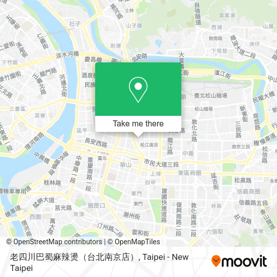 老四川巴蜀麻辣燙（台北南京店）地圖