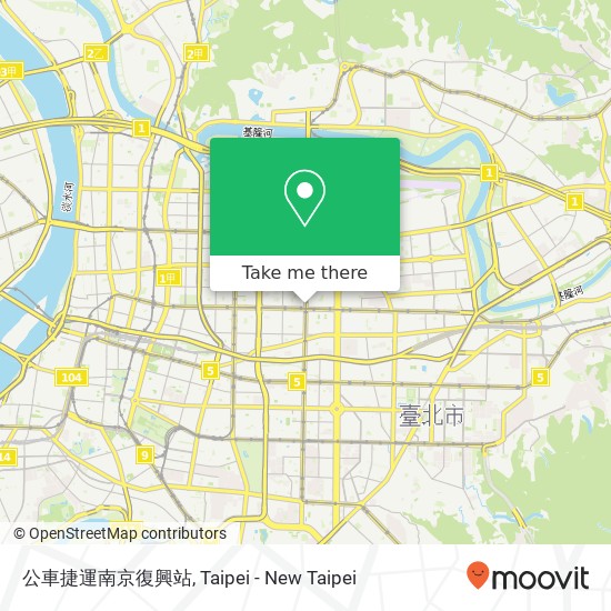 公車捷運南京復興站 map