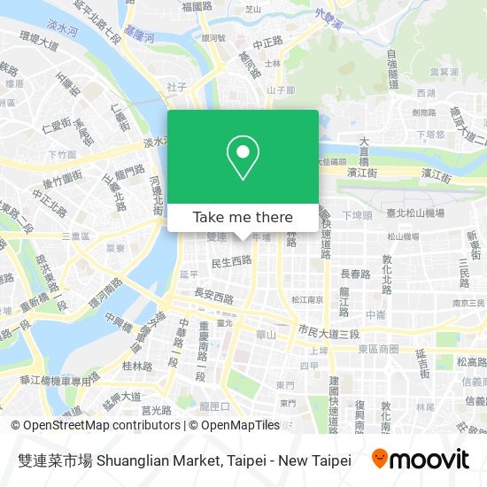 雙連菜市場 Shuanglian Market map