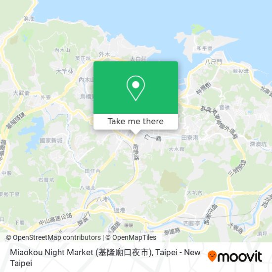 Miaokou Night Market (基隆廟口夜市) map