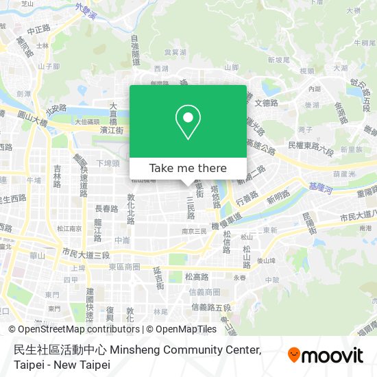 民生社區活動中心 Minsheng Community Center map