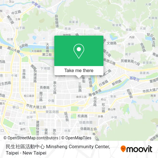 民生社區活動中心 Minsheng Community Center地圖