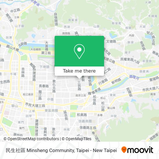 民生社區 Minsheng Community map