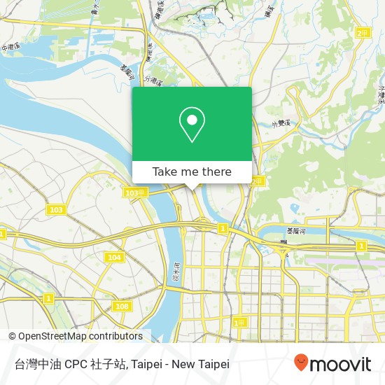 台灣中油 CPC 社子站 map