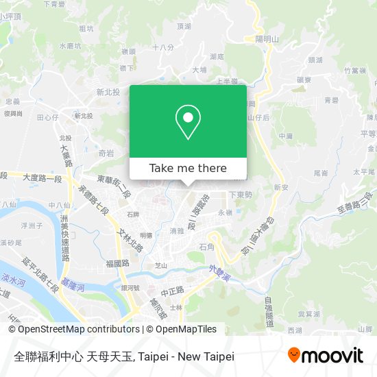 全聯福利中心 天母天玉地圖