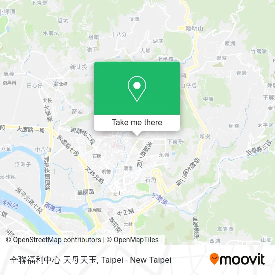 全聯福利中心 天母天玉地圖