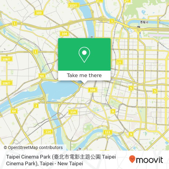 Taipei Cinema Park map