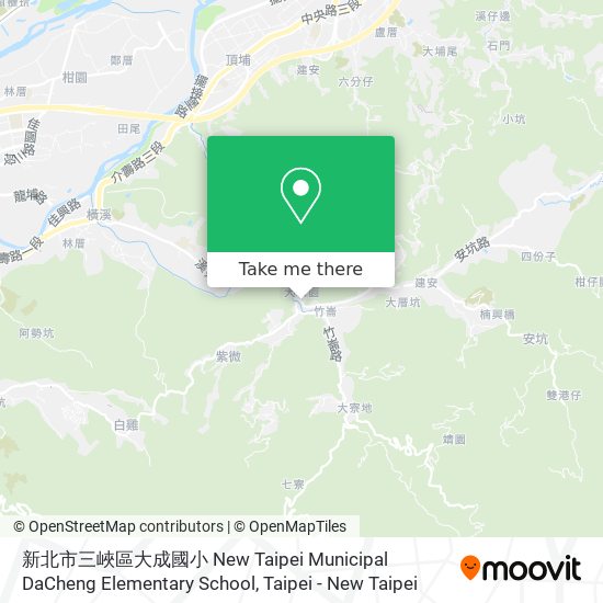 新北市三峽區大成國小 New Taipei Municipal DaCheng Elementary School map